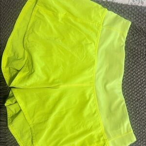Vibrant Lime Women's Athletic Shorts